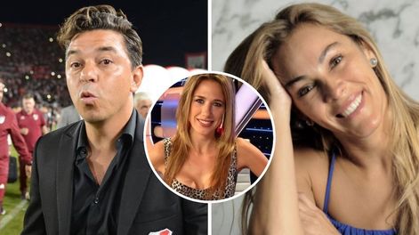 Marcelo Gallardo y su ex, Geraldine La Rosa juntos.