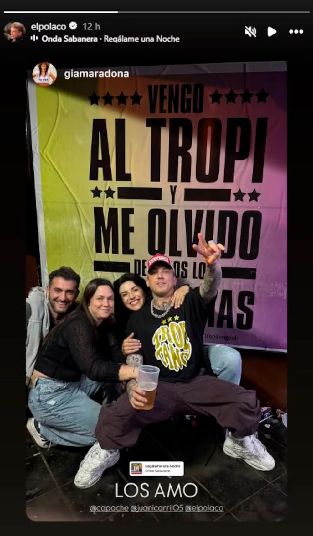 Gianinna Maradona y El Polaco estarían comenzando un romance.
