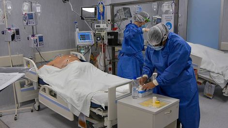 Los Andes | Las camas de las unidades de terapia intensiva en la provincia se encuentran ocupadas al más del 90 por ciento, según se informó esta semana. / Foto: Orlando Pelichotti