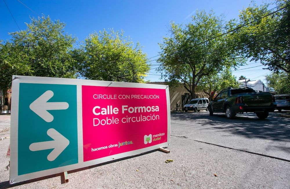Un tramo de calle Formosa cambia, momentáneamente, a doble sentido de marcha
