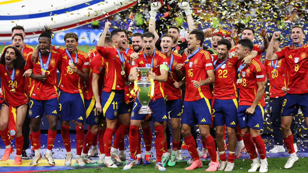 Selecci&oacute;n de Espa&ntilde;a campeona de Europa.