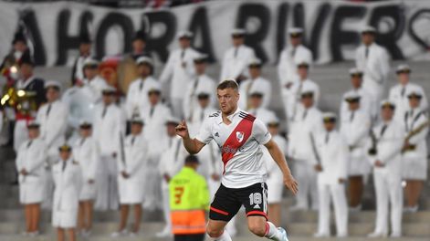 El goleador cordobés Lucas Beltrán es titular indiscutido en el River Plate de Martín Demichelis. / Gentileza.