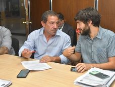 El secretario general de Empleados Judiciales, Ricardo Babillon, en reunión de paritarias. Archivo
