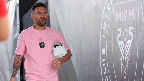 Los Andes | El atacante argentino Lionel Messi del Inter Miami previo al partido contra DC United en la MLS, el sábado 18 de mayo de 2024, en Fort Lauderdale. (AP Foto/Lynne Sladky)