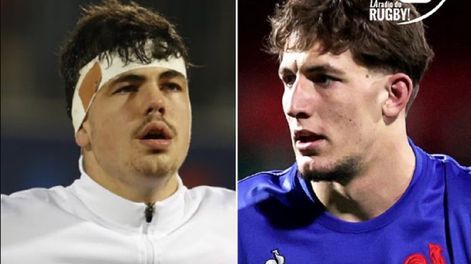 Los Andes | Hugo Auradou y Oscar Jegou, los jugadores franceses acusados de abuso.
