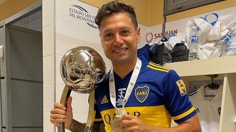 Mauro Zárate, delantero de Boca, no le restó importancia al título del Xeneize y habló de su futuro inmediato. / Gentileza.