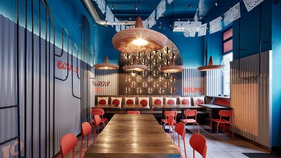 Los sabores de este local de comidas se potencian con su diseño de interiores