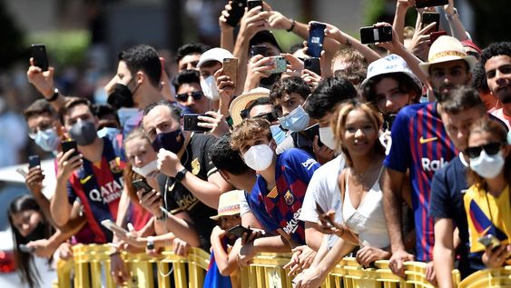 La afición culé se despide de la leyenda: Lionel Messi. /Agencia La afición culé se despide de la leyenda: Lionel Messi. /Agencia