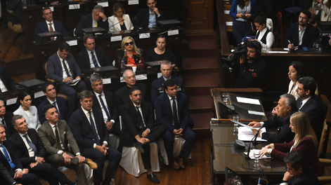 Cornejo en la Asamblea Legislativa.