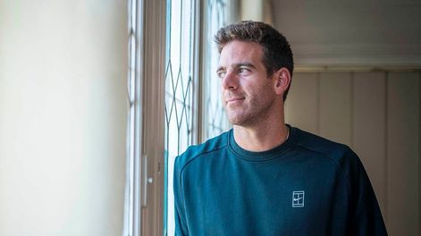Del Potro, con chances de volver a jugar al tenis. Una promesa futbolera lo puso a entrenar. / archivo- Guilermo Llamos