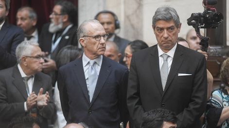 Los Andes | El presidente y el vice de la Corte, Horacio Rosatti y Carlos Rosenkrantz, en la última Asamblea Legislativa (Foto: Federico López Claro)