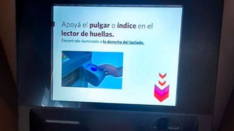 Todos los cajeros automáticos del país tendrán que aceptar la huella digital para operar