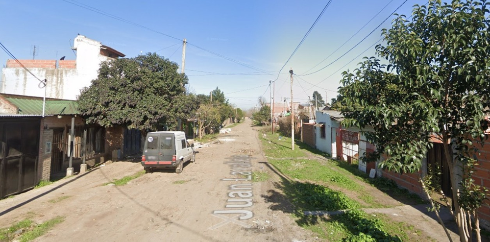 La cuadra en donde ocurrió la tragedia en La Matanza.