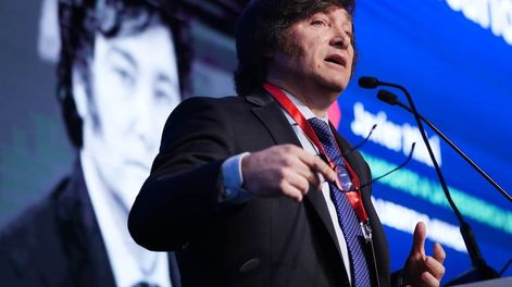 El Presidente Javier Milei en la Expo EFI de La Rural.