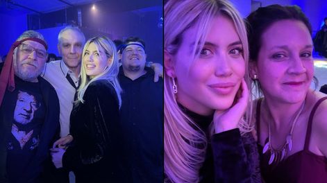 El padre, la hermana y los tíos de Mauro Icardi junto a Wanda Nara.