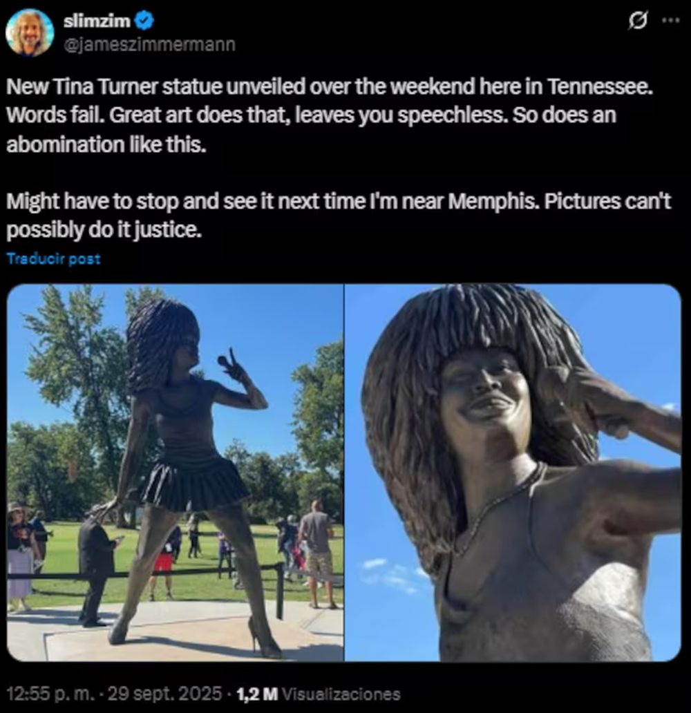 Comparaciones lado a lado con fotos de la cantante alimentaron el rechazo: “homenaje fallido”, “poco realismo” y “¿en qué estaban pensando?”, fueron algunos de los comentarios.