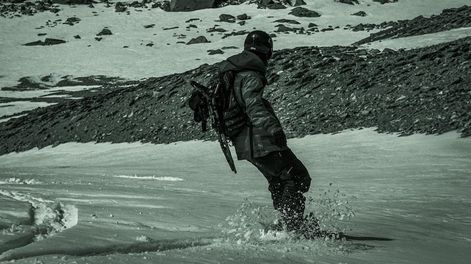 Luciano es un especialista en deportes de nieve.