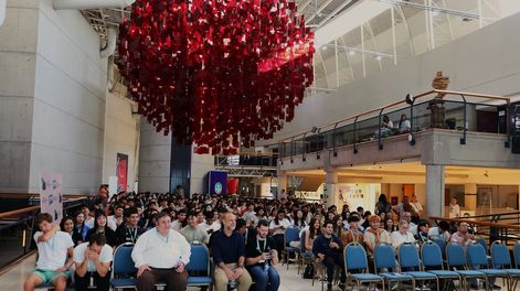 Los Andes | Unos 350 estudiantes de escuelas secundarias mendocinas participaron del Foro de Emprendedores Cuyo 2024, organizado por Junior Achievement. Foto: Los Andes