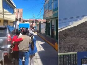 Las imágenes durante el terremoto de magnitud 7.2 en Perú&nbsp;
