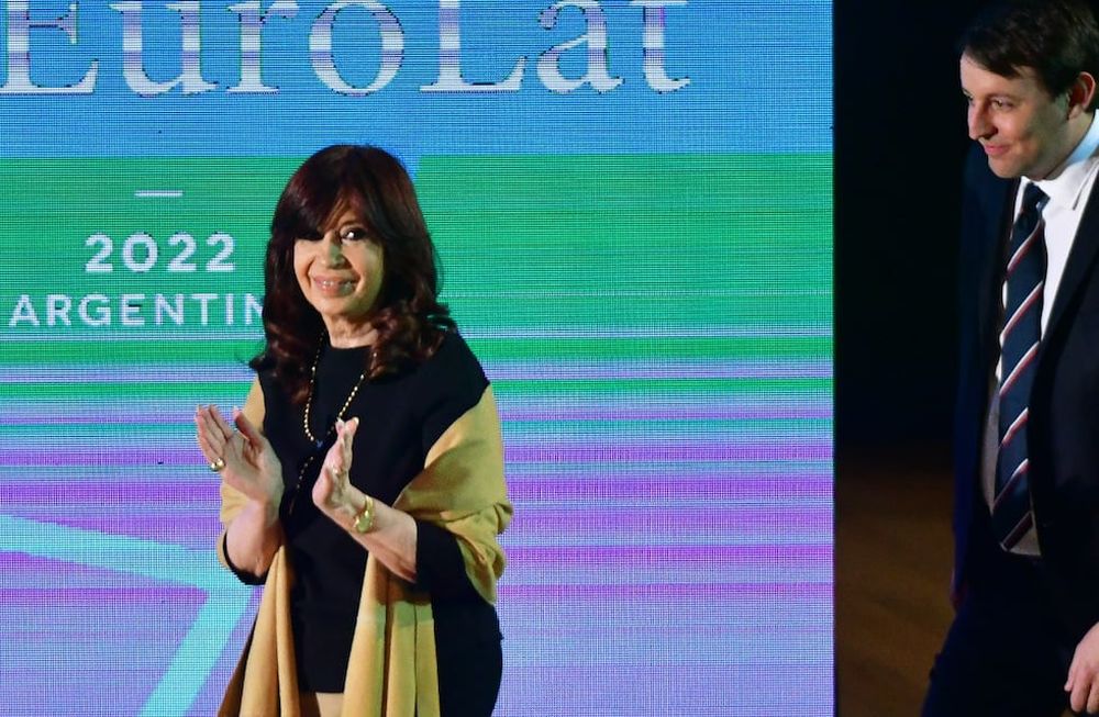 La vicepresidenta Cristina Fernández de Kirchner inauguró este mediodía una nueva sesión plenaria de la Asamblea Parlamentaria Euro-Latinoamericana (Eurolat). Federico López Claro / Clarín