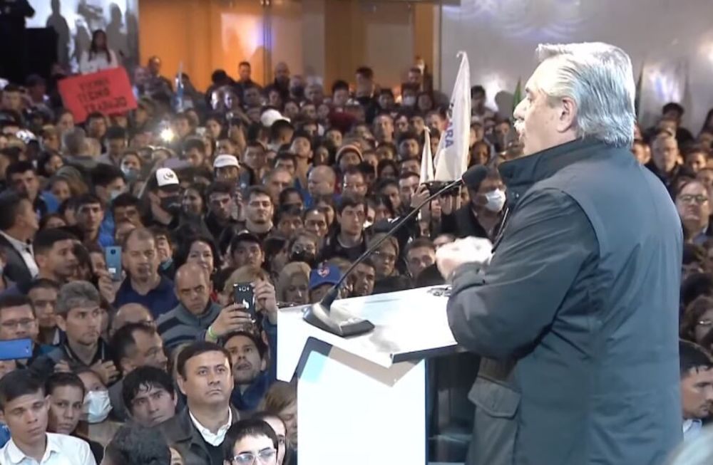 Alberto Fernández cerró el primer Congreso provincial del Frente de Todos Chaco, con un multitudinario acto y junto al gobernador Jorge Capitanich. - Gentileza / Presidencia de la Nación.