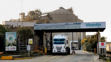 Santa Fe: La cerealera Vicentín.Foto: Télam