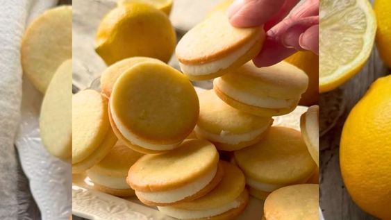 como hacer unas deliciosas galletas de limon rellenas con solo 6 ingredientes de tu cocina