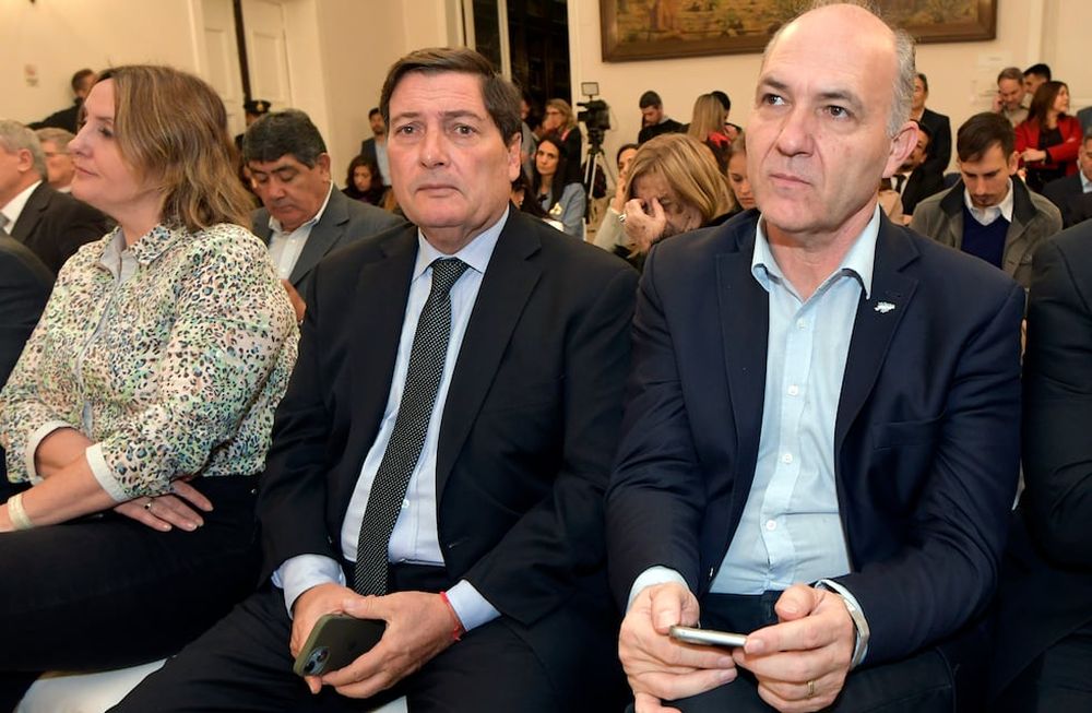 El gobernador Rodolfo Suárez dio el último discurso de apertura de la Asamblea Legislativa 2023 en la Legislatura de Mendoza Foto: Orlando Pelichotti