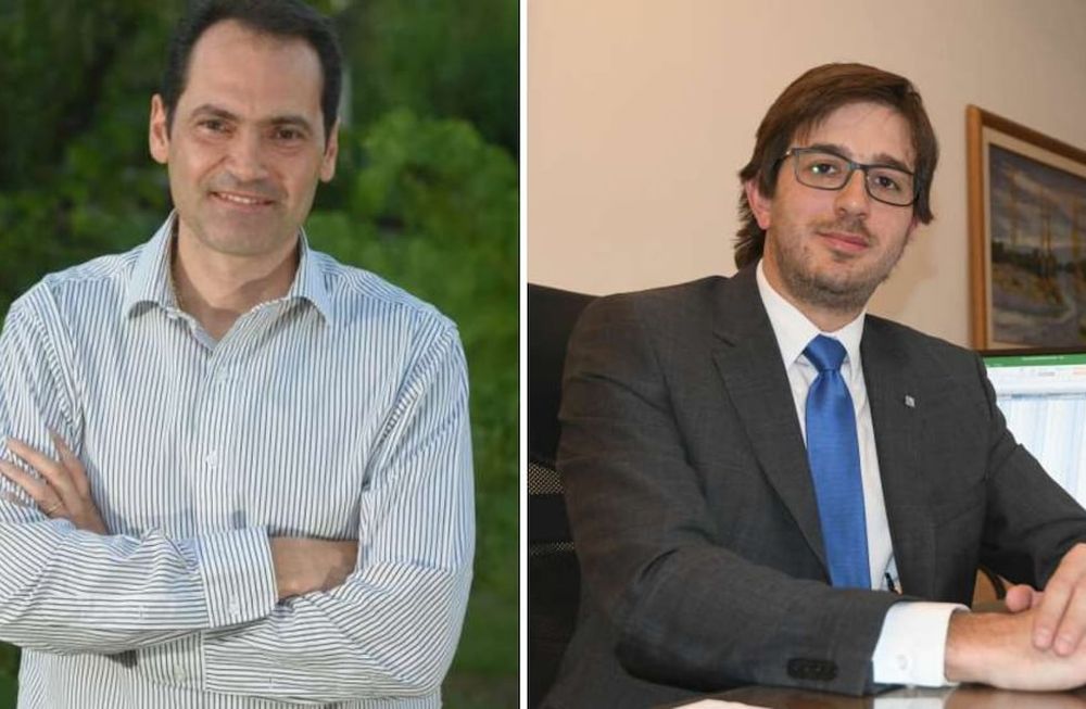 Mauricio Badaloni, titular de la Unión Industrial de Mendoza (UIM) y  Federico Pagano, presidente del Consejo Empresario Mendocino (CEM), dos de los representantes de los empresarios.