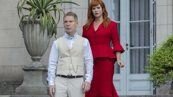 Adrián Suar y Griselda Siciliani en la nueva película de Netflix.&nbsp;