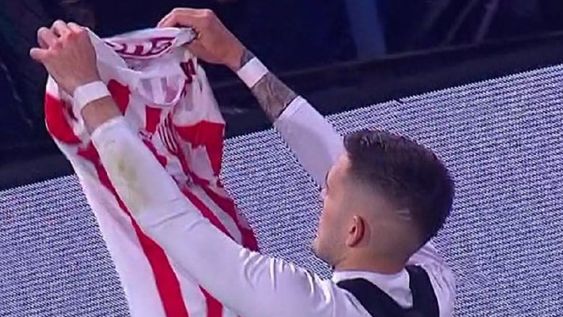 Franco Troyanski, jugador de Unión, pidio disculpas por su festejo en La Bombonera en el penal que le dio el triunfo al conjunto Tantengue. / Gentileza.