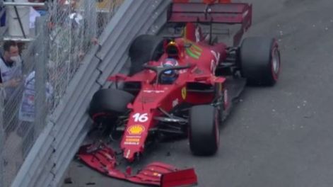 Los Andes | Charles Leclerc fue el más rápido en la clasificación del Gran Premio de Mónaco de la Fórmula1 a pesar de chocar contra el muro en el cierre de la clasificación.