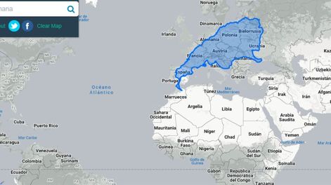 Así es el tamaño de Argentina en comparación con Europa del Este.