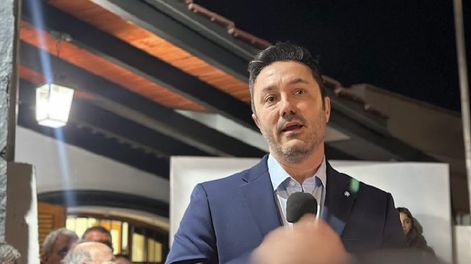 El ministro de Defensa, Luis Petri, en su anterior paso por la provincia.