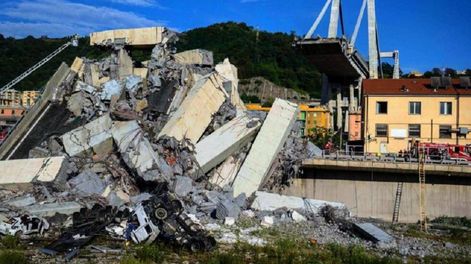 Italia de luto por el derrumbe  de un puente: 35 muertos