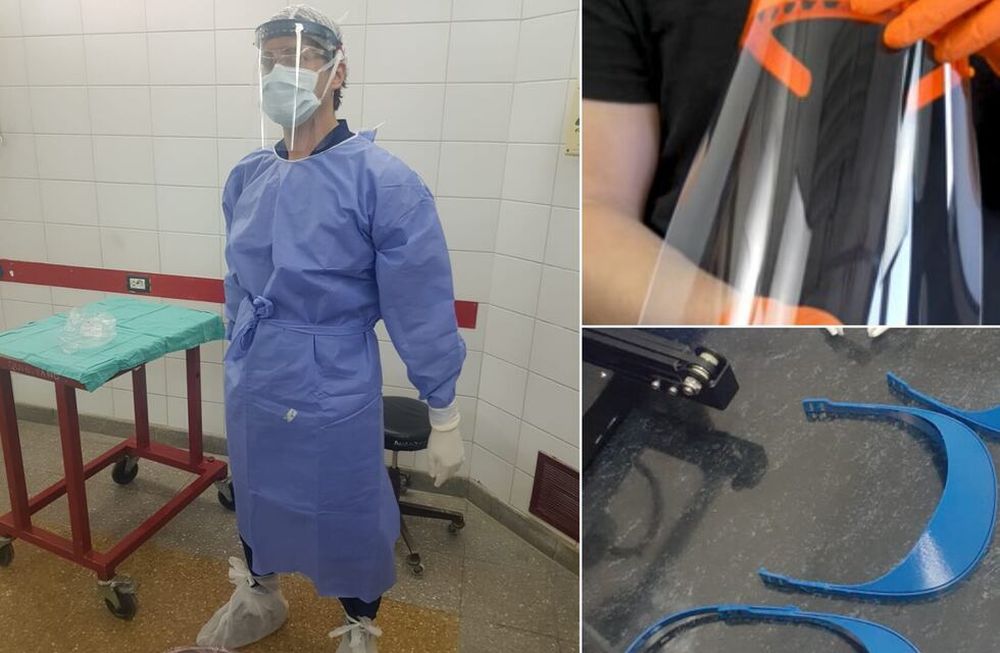 Mendocinos imprimen en 3D protectores para médicos y piden ayuda para poder seguir