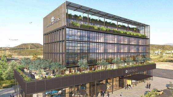 .El nuevo edificio corporativo tiene vista 360 y espacios al aire libre, tendrá una gran terraza y una sala de reunión al aire libre;.