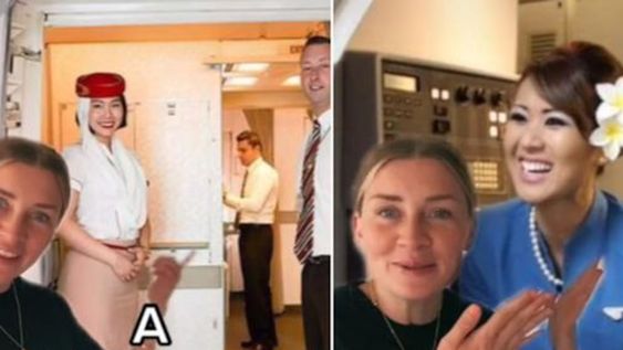 Kat Kamalani, una azafata tiktoker, grabó un video revelando algunos secretos de su profesión que sorprendieron a los usuarios de las redes sociales. Foto: Captura TikTok