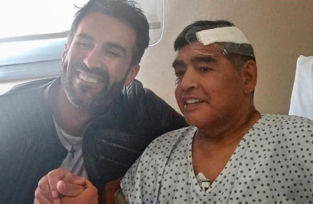 Leopoldo Luque y Diego Maradona
