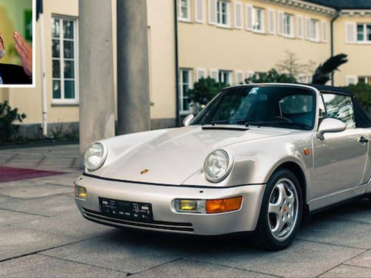 El Porsche que usó Diego Maradona durante 1992 y 1993. / gentileza