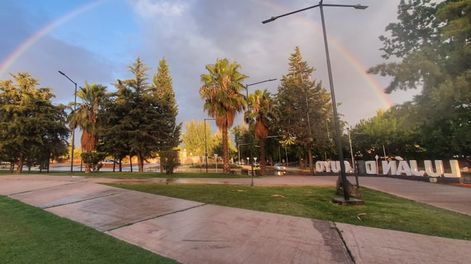 Arcoiris en Mendoza. Foto gentileza Municipalidad de Luján de Cuyo
