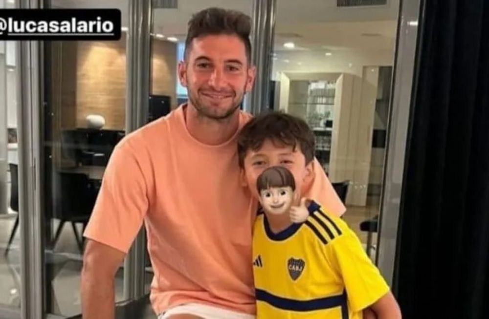 Lucas Alario y una chicana a Boca. / Gentileza.