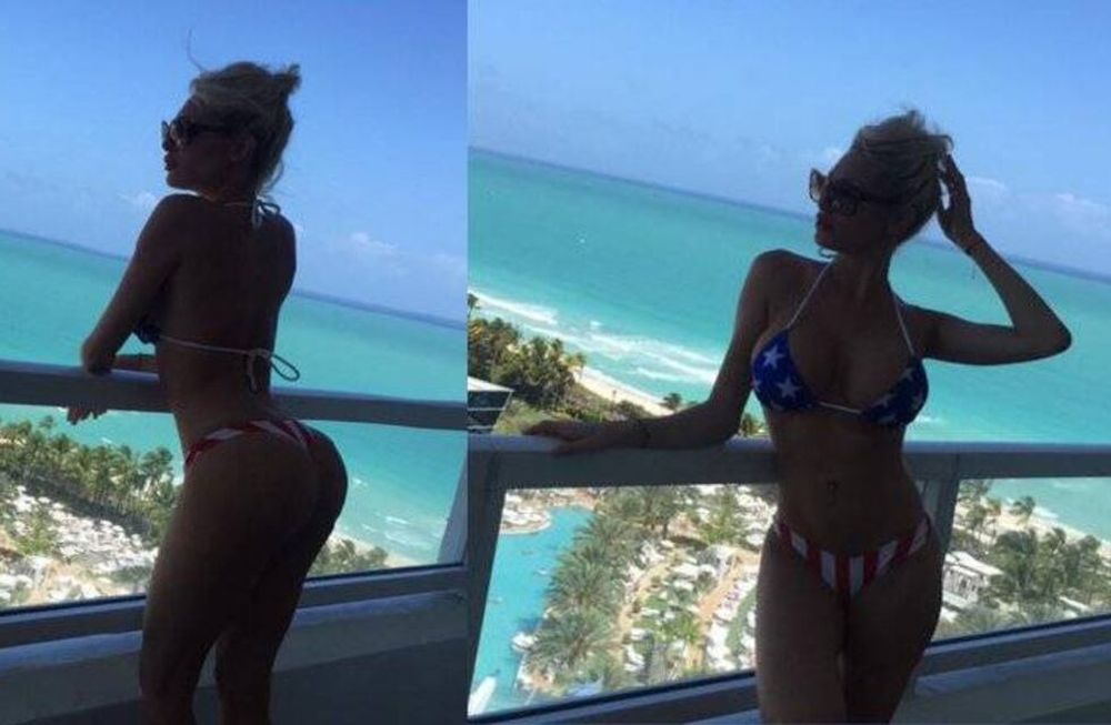 Vicky Xipolitakis se sacó fotos en Miami para no quedarse sin prensa