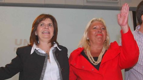 Los Andes | Bullrich y Carrió. Juntas, en una foto de 2009 (DyN/Archivo).