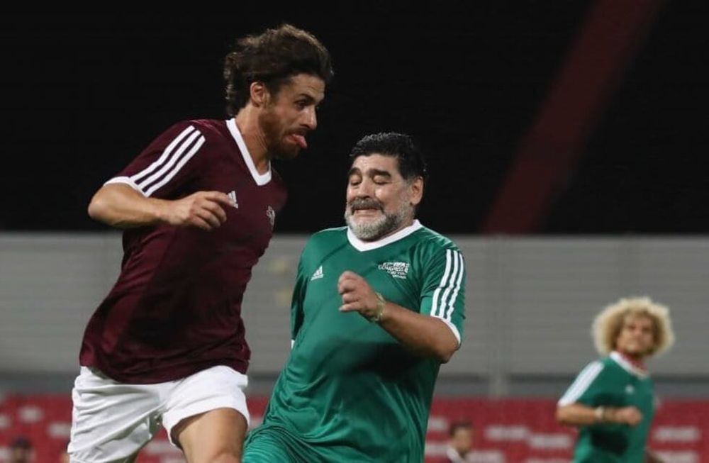 Pablito Aimar reconoció su admiración por Diego Maradona. / Gentileza.