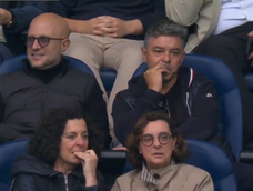 Encontraron a Marcelo Gallardo viendo un curioso partido