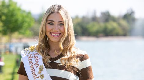 Agostina Saua, Reina Nacional de la Vendimia 2024, quien esta noche entregará la corona a su sucesora. | Foto: Los Andes