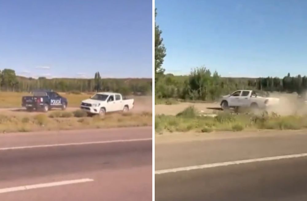 Un conductor intentó escapar de la Policía e inició una peligrosa persecución sobre Acceso Sur.