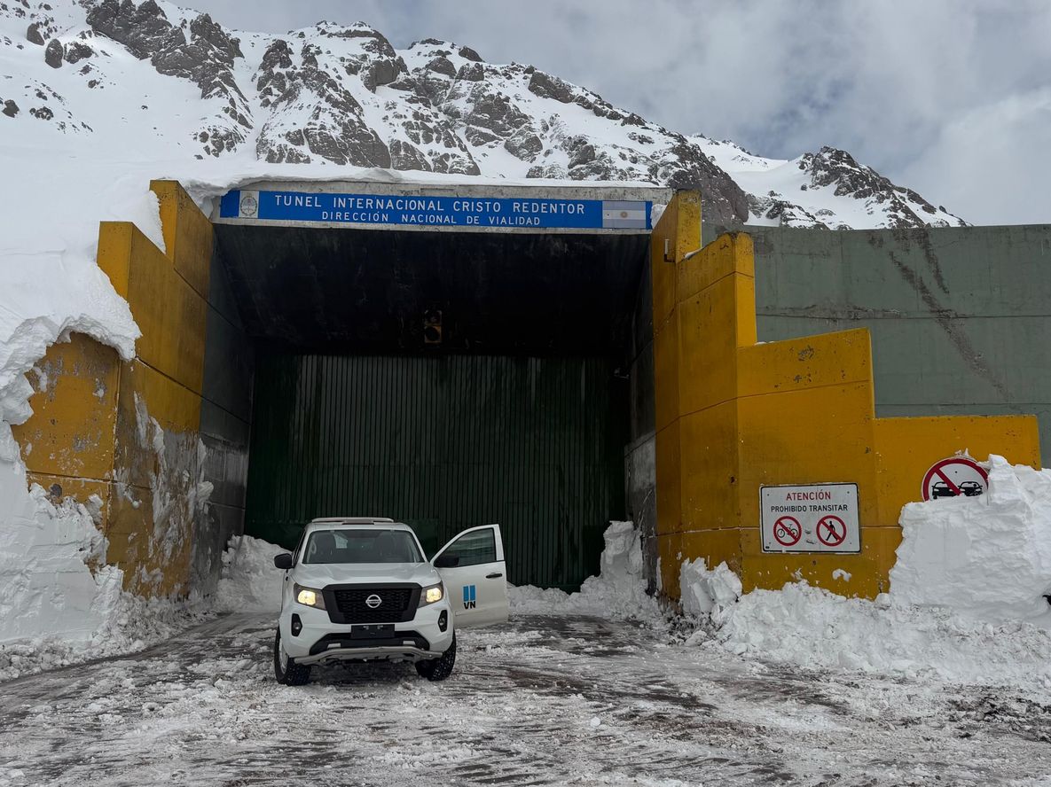 Paso Cristo Redentor: intransitable hasta el túnel tras las nevadas