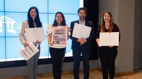 Marita Ahumada, Jessica Laferte, Pablo Dellazoppa y Soledad González. 